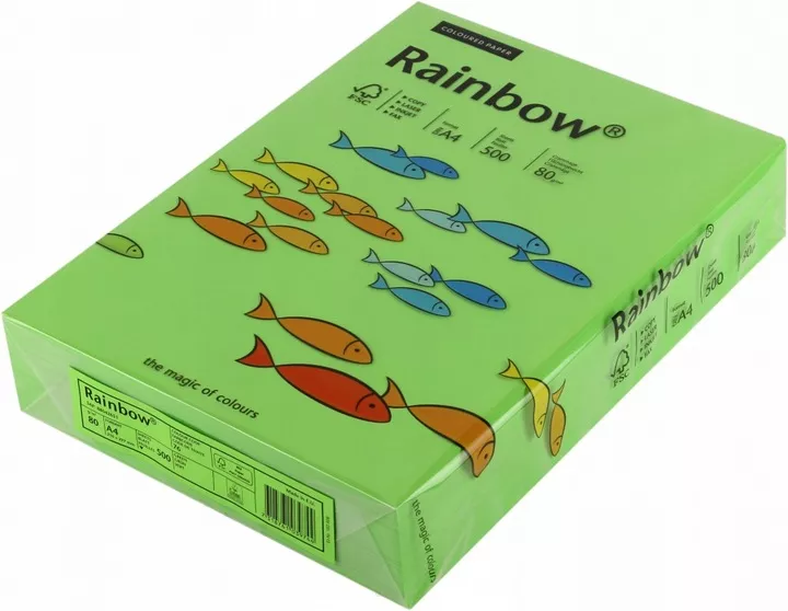 Papier Ksero Zielony A4 80g 500 Arkuszy Rainbow  SmartKleks.pl