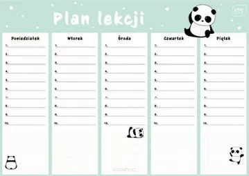 Plan Lekcji A4 Interdruk Girls