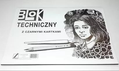 Blok Techniczny z Czarnymi Kartkami A3 Kreska