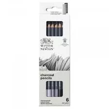 Węgle w Ołówku Winsor&Newton Studio Collection 6 Sztuk