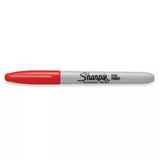 Marker Permanentny Sharpie Fine Pisak Szybkoschnący Red  BiuroweKleks.pl