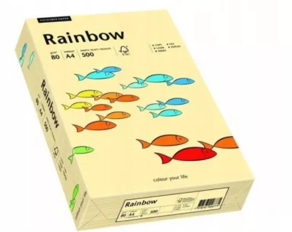 Papier Ksero Kość Słoniowa A4 80g 500 Arkuszy Rainbow