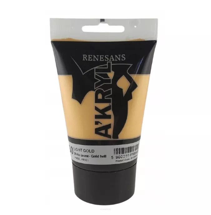 Farba Akrylowa Renesans 100ml 30 Jasne Złoto