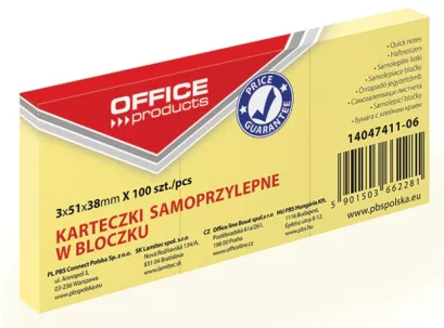 Bloczki Samoprzylepne Karteczki 38x51mm A'3