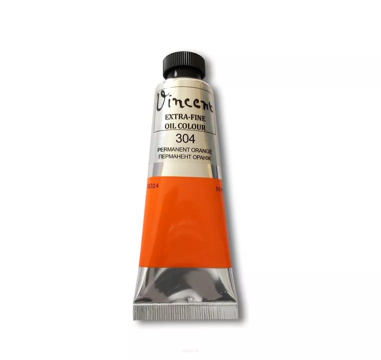 Farba Olejna Vincent 304 Permanent Orange 50ml.