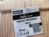 Widelce Drewniane Jednorazowe Enjoy & Be Eco Odra Pak 100szt  BiuroweKleks.pl