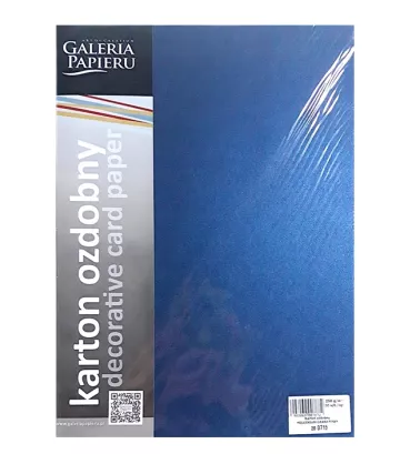 Karton Ozdobny Milenium Granatowy A4 Galeria Papieru