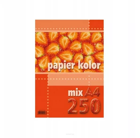 Papier Ksero A4 Kolorowy 250ark Kreska