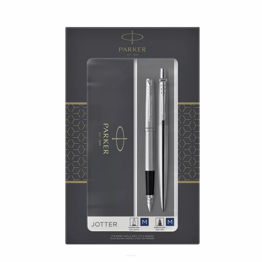 Parker Jotter Duo Pióro Wieczne + Długopis Kulkowy Zestaw Prezentowy