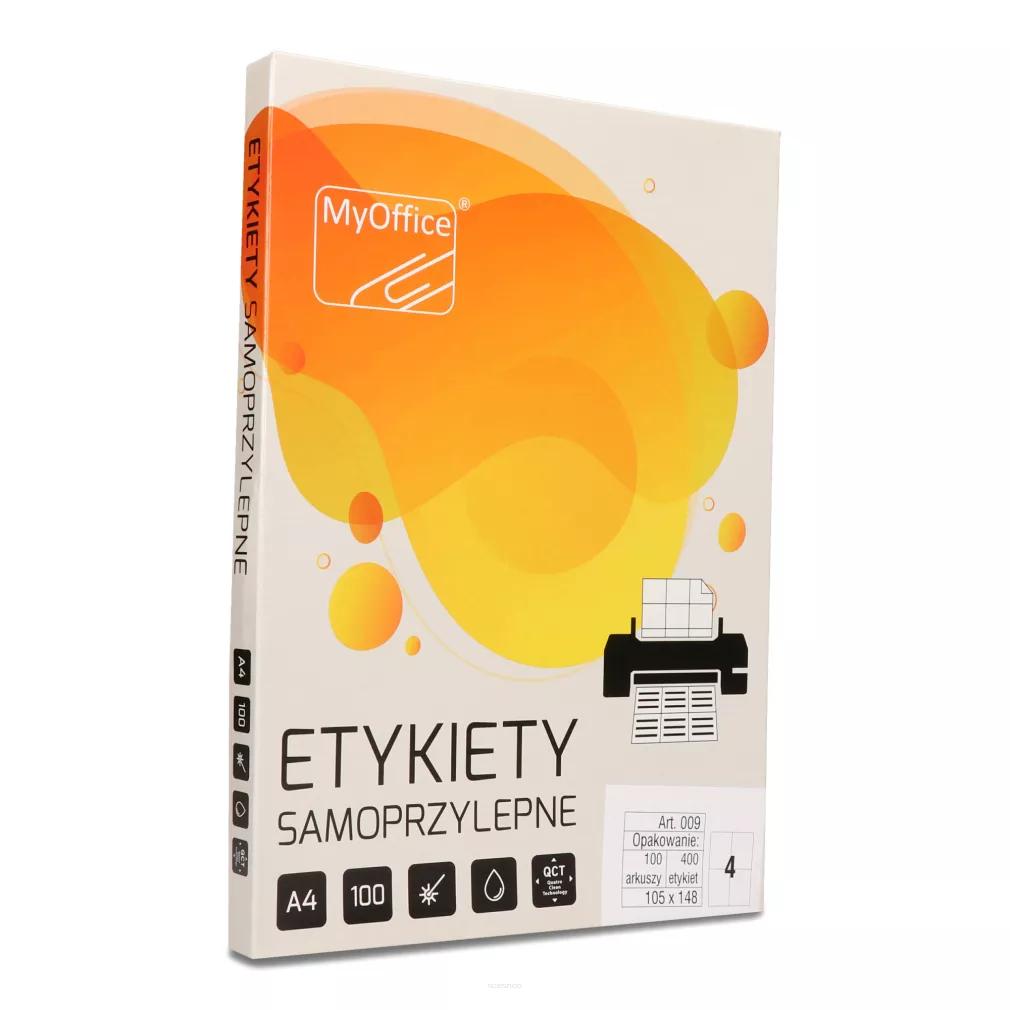 Etykiety Samoprzylepne A4 My Office 105x148mm