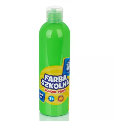 Farba Szkolna 250 ml Fluorescencyjna Zielona