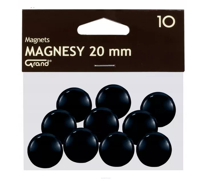 Magnesy 20mm Grand czarne 10szt.