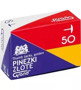 Pinezki złote Grand 50 szt.