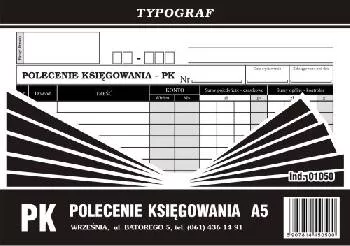 PK Polecenie księgowania A5 samokop. Typograf