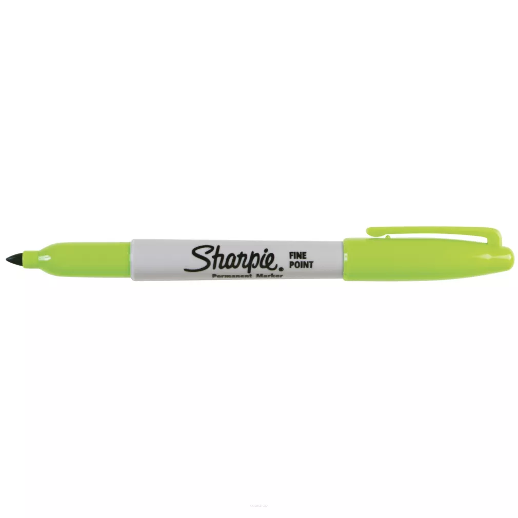 Marker Permanentny Sharpie Fine Pisak Szybkoschnący Lime  BiuroweKleks.pl