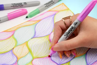 Marker Permanentny Sharpie Fine Pisak Szybkoschnący Pink  BiuroweKleks.pl