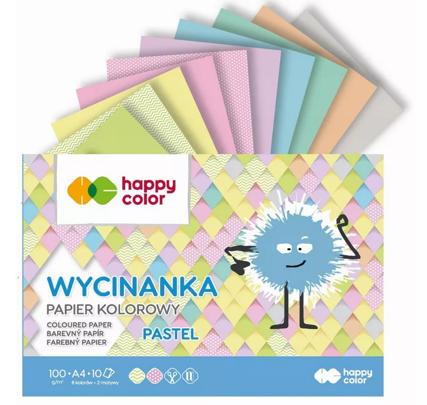 Wycinanka Kolorowa Pastel Happy Color A4