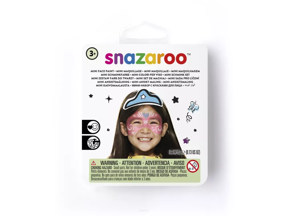 Mini Zestaw do Malowania Twarzy Snazaroo Festive Mask  BiuroweKleks.pl