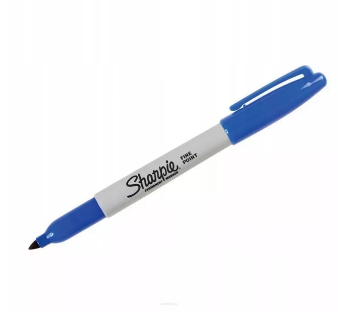 Marker Permanentny Sharpie Fine Pisak Szybkoschnący Blue  BiuroweKleks.pl