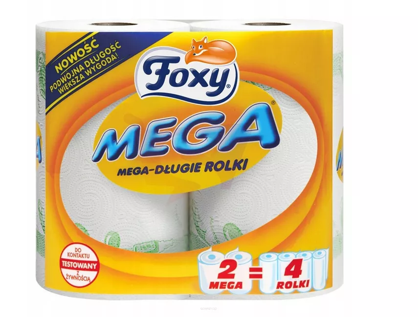 Ręcznik Papierowy Foxy Mega 2 Rolki