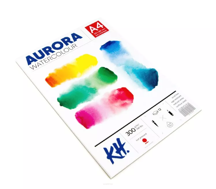 Blok do Akwareli Hot Aurora A4 300g/m2