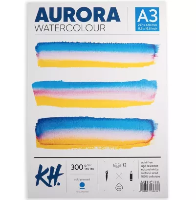 Blok do Akwareli Cold Aurora A3 300g/m2