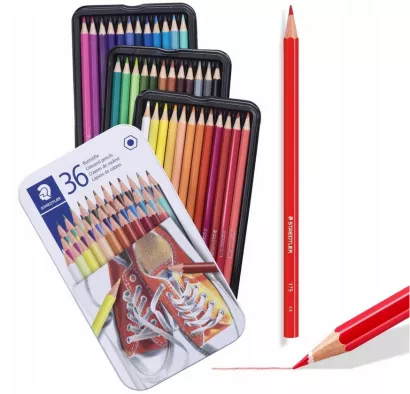 Kredki Sześciokątne Staedtler Metal 36 kol.