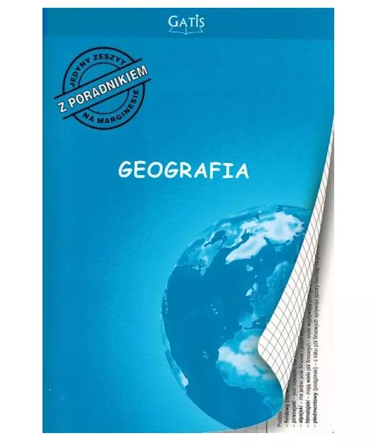 Zeszyt Tematyczny - Geografia  A5/60 w Kratkę z Poradnikiem Gatis