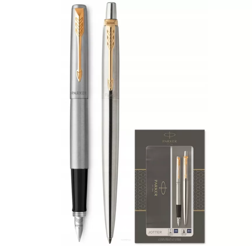 Parker Jotter Duo Pióro Wieczne + Długopis Zestaw Prezentowy M  2093257