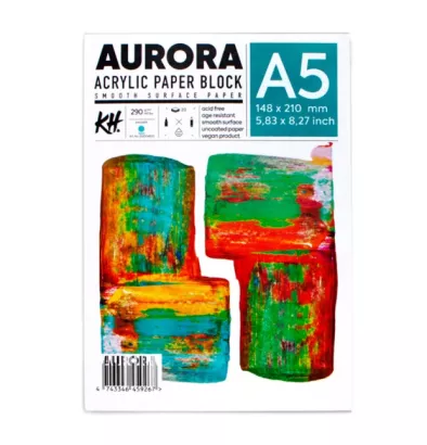 Blok do Farb Akrylowych Aurora A5