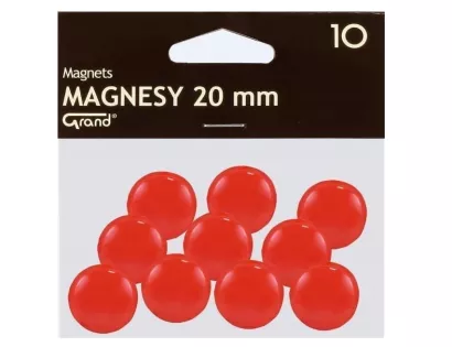 Magnesy 20mm Grand czerwone 10szt.