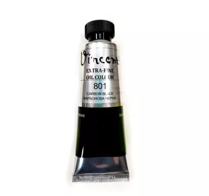 Farba Olejna Vincent 801 Carbon Black 50ml.