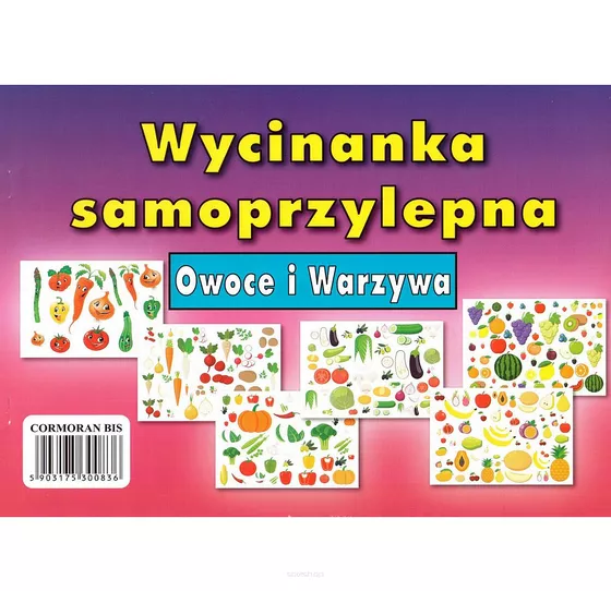 Wycinanka Samoprzylepna Owoce i Warzywa A4 Cormoran