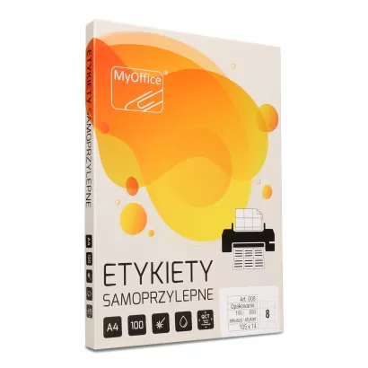 Etykiety Samoprzylepne A4 My Office 105x74mm